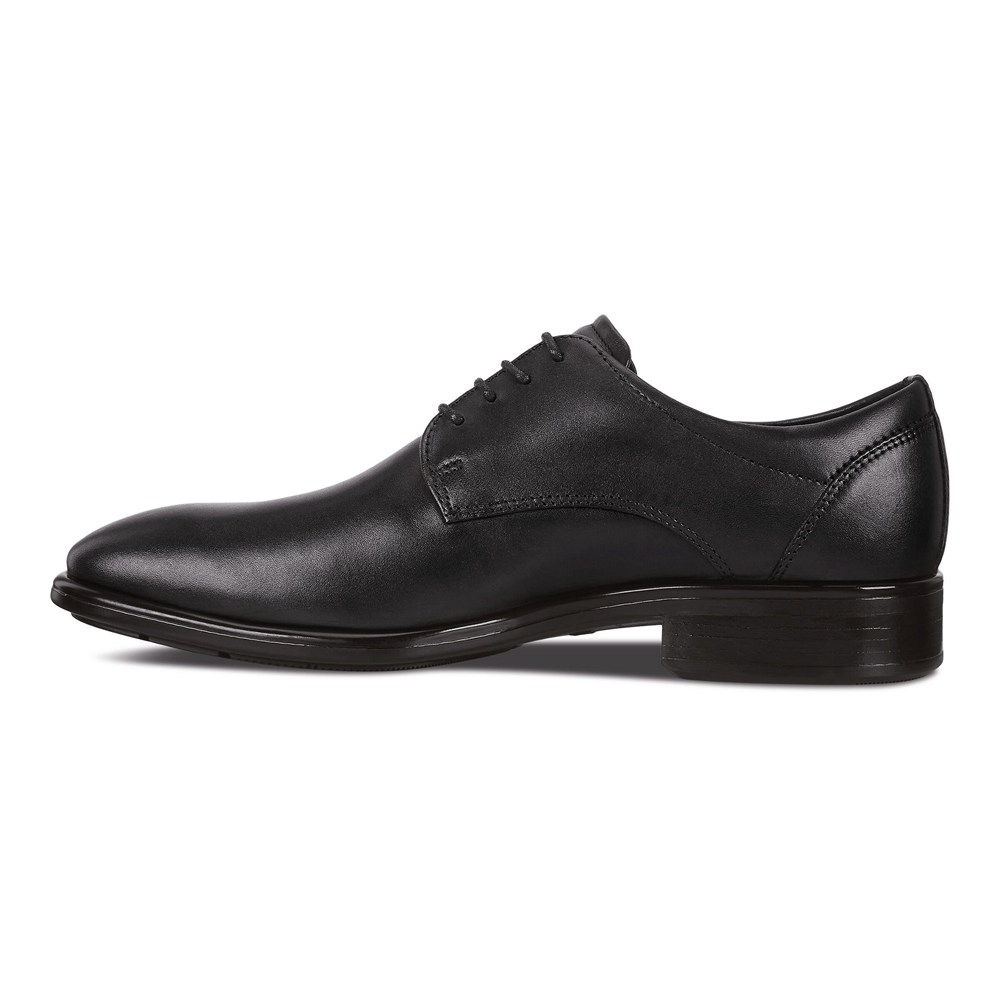 ECCO Mens Derby Shoe Black - Citytray Traditionals - CEV-548167